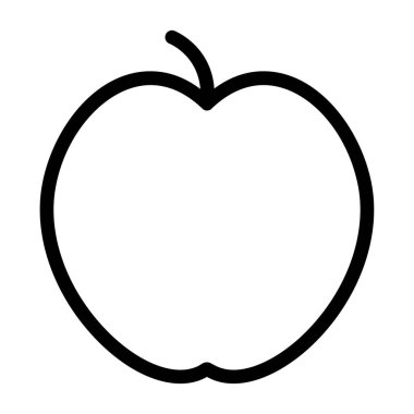 elma ikonu vektör illüstrasyonu