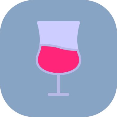 alkol cam ikonu düz stil