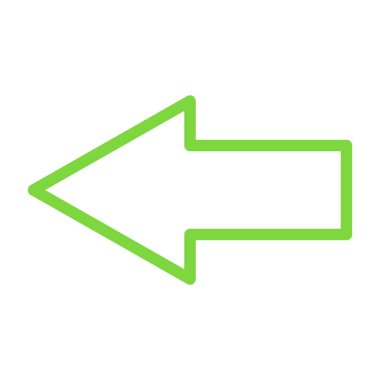 Ok sağ kontur vektör simgesi