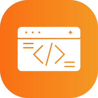 İnternet gelişimi. Web simgesi vektör illüstrasyonu