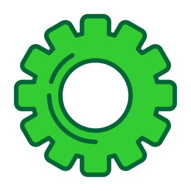 dişli simgesi, basit vektör