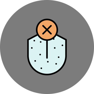 Ağ simgesi, tehlike işaretinin vektör çizimi