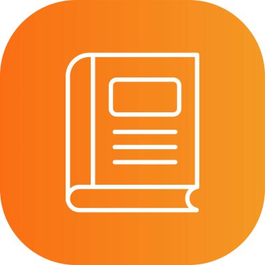 Kitap simgesinin vektör illüstrasyonu