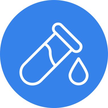 Mavi daire simgesinin vektör illüstrasyonu