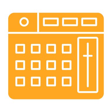 Takvim simgesi vektör illüstrasyonu