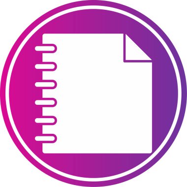 Dosya simgesinin vektör illüstrasyonu