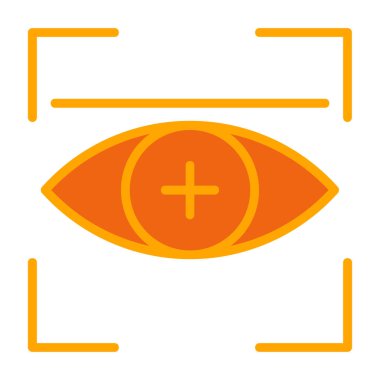 Göz simgesi, vektör illüstrasyonu