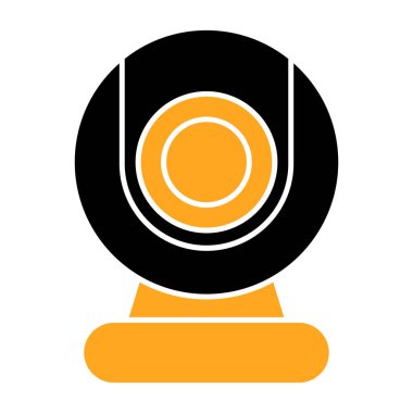 Çalar saat simgesi. Gölge vektör illüstrasyonlu siyah renk. düz biçim