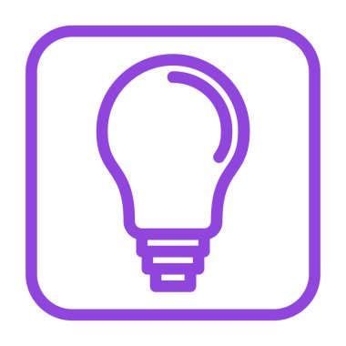 ampul simgesi vektör illüstrasyonu