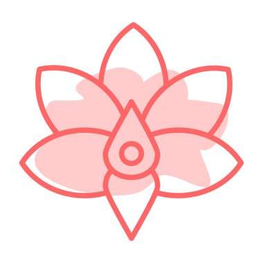 çiçek vektör simgesi modern basit illüstrasyon, çiçek simgesi