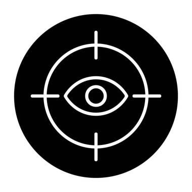 hedef ağ simgesi, vektör illüstrasyonu