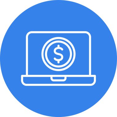 Laptop Düz Vektör Simgesi