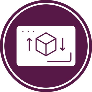 Web, ticari ve ticari kullanım için vektör kutusu simgesi