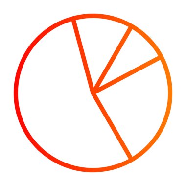 Pasta grafik vektör simgesi. biçim düz sembol, turuncu renk, yuvarlak açılar, beyaz arkaplan