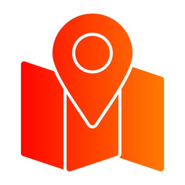 harita işaretleyici vektör sembol tasarımı