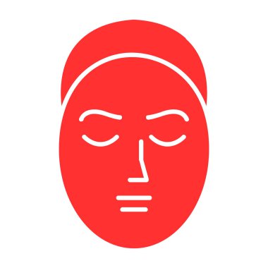 insan baş kutsal kişilerin resmi, vektör çizim