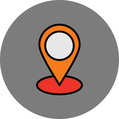 Harita işaretleyici vektör simgesi