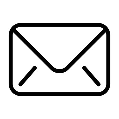 posta vektörü ince çizgi simgesi