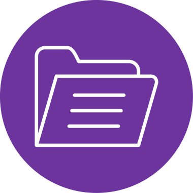 Belge simgesinin vektör illüstrasyonu