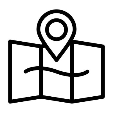 konum simgesi. Beyaz arkaplanda izole edilmiş web tasarımı için konum vektörü simgesi