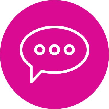 konuşma balonu simgesi, vektör illüstrasyonu