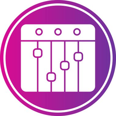 Müzik. Web simgesi basit illüstrasyon