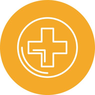 Modern b 'nin vektör çizimi hastanenin ikonundan yoksun