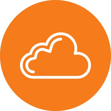 Bulut simgesinin vektör illüstrasyonu