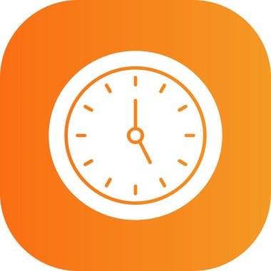 Saat simgesi vektör illüstrasyonu