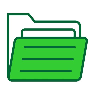 belge dosya düz simgesi