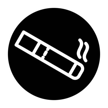 Sigara simgesi, vektör illüstrasyonu