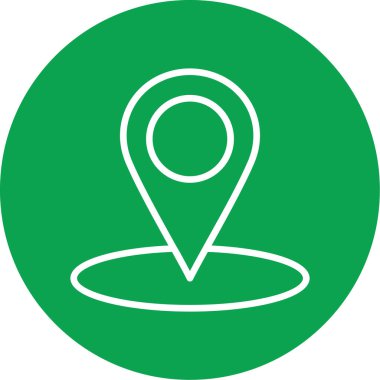 Vektör konumu simge illüstrasyonu