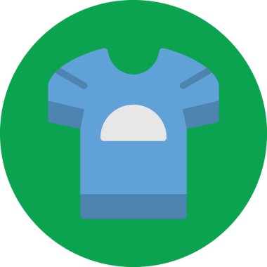 giysi gömleği düz vektör simgesi