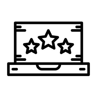 derecelendirme simgesi vektör illüstrasyonu