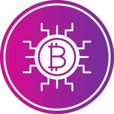 bitcoin. Web simgesi basit illüstrasyon