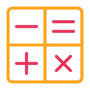 hesap makinesi simgesi vektör illüstrasyonu