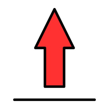 arrow down icon. vector illustration