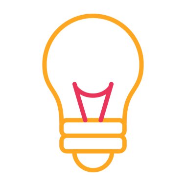 Fikir simgesi vektör illüstrasyon tasarımlı ampul