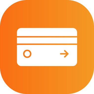 Soyut arkaplan grubunda kart simgesi izole edildi