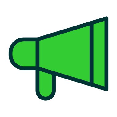 Megafon ikonu vektör illüstrasyonu