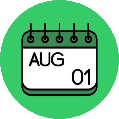 Ağustosun 7 'si bir günlük takvimde.