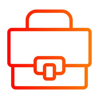 Dava ikonu. Vektör biçimi düz sembol turuncu renk, yuvarlak açılar, beyaz arkaplan.