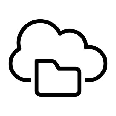 bulut hesaplama vektör çizgisi tasarımı