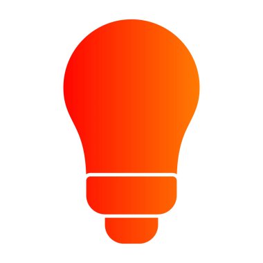 ampul simgesi, basit tasarım vektör çizimi