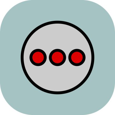 Yuvarlak düğmenin simgesi