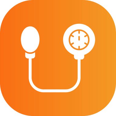 Stetoskop simgesinin vektör çizimi