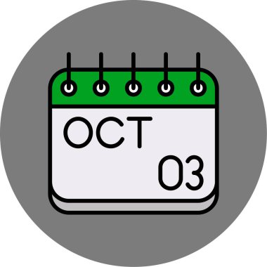 Takvim simgesi vektör illüstrasyonu