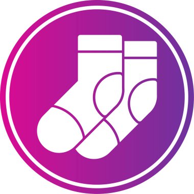 çorap simgesi vektör illüstrasyonu