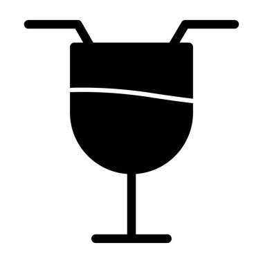 şarap cam ikonu vektör illüstrasyon tasarımı