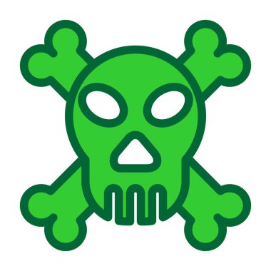 kafatası simgesi. vektör illüstrasyonu